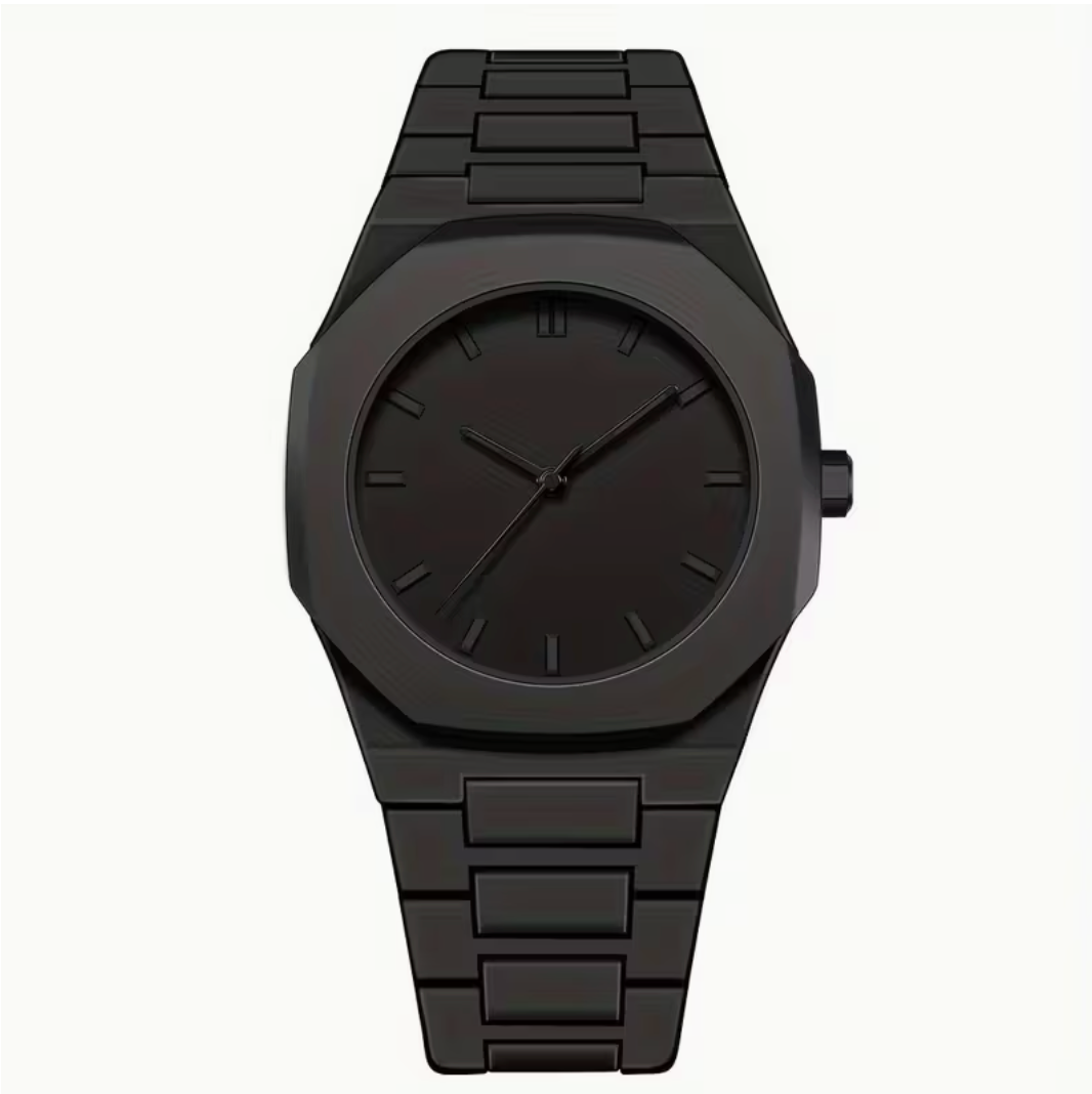 Montre Noir Minimaliste