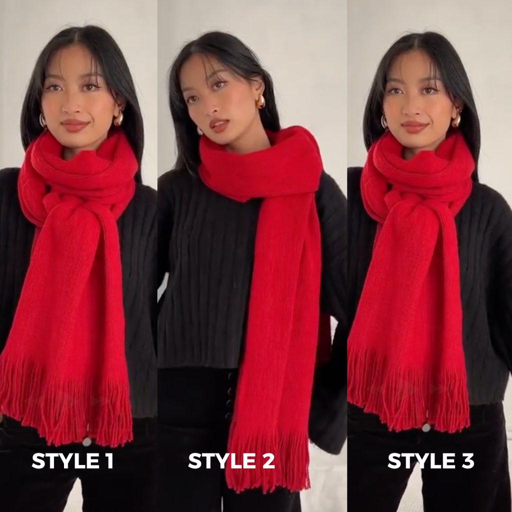 Mikasa scarf rouge